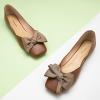 C.Paravano Flats for Women | Women’s Flats | Square Toe Flats | Ballet Flat | Low Heels for Women(Brown-new)