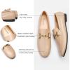 C.Paravano Loafers for Women | Penny Loafers | Slip-on Flats Shoes | Moccasin for Walking | Women’s Loafer Flat | Business Casual Shoe(Almond)