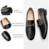 C.Paravano Loafers for Women | Penny Loafers | Slip-on Flats Shoes | Moccasin for Walking | Women’s Loafer Flat | Business Casual Shoe(Black)