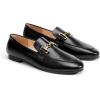 C.Paravano Loafers for Women | Penny Loafers | Slip-on Flats Shoes | Moccasin for Walking | Women’s Loafer Flat | Business Casual Shoe(Black)