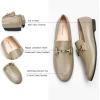 C.Paravano Loafers for Women | Penny Loafers | Slip-on Flats Shoes | Moccasin for Walking | Women’s Loafer Flat | Business Casual Shoe(Olive Green)