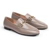 C.Paravano Loafers for Women | Penny Loafers | Slip-on Flats Shoes | Moccasin for Walking | Women’s Loafer Flat | Business Casual Shoe(Taupe Gray)