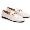 C.Paravano Loafers for Women | Penny Loafers | Slip-on Flats Shoes | Moccasin for Walking | Women’s Loafer Flat | Business Casual Shoe(White)