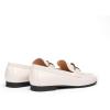 C.Paravano Loafers for Women | Penny Loafers | Slip-on Flats Shoes | Moccasin for Walking | Women’s Loafer Flat | Business Casual Shoe(White)