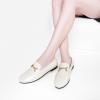 C.Paravano Loafers for Women | Penny Loafers | Slip-on Flats Shoes | Moccasin for Walking | Women’s Loafer Flat | Business Casual Shoe(White)
