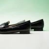 C.Paravano Women’s Loafer Flat Loafers for Women Slip-on Flats Shoes Business Casual Shoe Slip-on Penny Loafers for Women(L1-black)