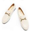 C.Paravano Loafers for Women | Penny Loafers | Slip-on Flats Shoes | Moccasin for Walking | Women’s Loafer Flat | Business Casual Shoe(Alabaster)