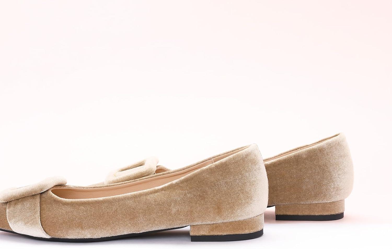 imageCParavano Velvet Flats Womens Pointed Toe Shoes Dressy Flats for Women Designer ShoesVelvet Camlet