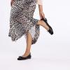 C.Paravano Ballet Flats | Square Toe Shoes | Bow Slip Ons | Ballet Shoes for Women | Dressy Flats for Women(Black)