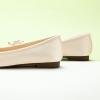 C.Paravano Ballet Flats | Square Toe Shoes | Bow Slip Ons | Ballet Shoes for Women | Dressy Flats for Women(Champagne)