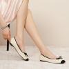 C.Paravano Ballet Flats | Square Toe Shoes | Bow Slip Ons | Ballet Shoes for Women | Dressy Flats for Women(Grey)