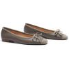 C.Paravano Ballet Flats | Square Toe Shoes | Bow Slip Ons | Ballet Shoes for Women | Dressy Flats for Women(Grey-n)