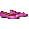 C.Paravano Ballet Flats | Square Toe Shoes | Bow Slip Ons | Ballet Shoes for Women | Dressy Flats for Women(Hotpink)