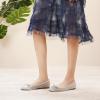 C.Paravano Ballet Flats | Square Toe Shoes | Bow Slip Ons | Ballet Shoes for Women | Dressy Flats for Women(Light Blue)