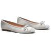 C.Paravano Ballet Flats | Square Toe Shoes | Bow Slip Ons | Ballet Shoes for Women | Dressy Flats for Women(Light Blue)
