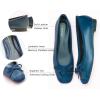 C.Paravano Ballet Flats | Square Toe Shoes | Bow Slip Ons | Ballet Shoes for Women | Dressy Flats for Women(Navy)