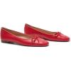 C.Paravano Ballet Flats | Square Toe Shoes | Bow Slip Ons | Ballet Shoes for Women | Dressy Flats for Women(Red)
