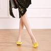 C.Paravano Ballet Flats | Square Toe Shoes | Bow Slip Ons | Ballet Shoes for Women | Dressy Flats for Women(Yellow)
