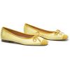 C.Paravano Ballet Flats | Square Toe Shoes | Bow Slip Ons | Ballet Shoes for Women | Dressy Flats for Women(Yellow)