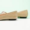 C.Paravano Pointy Bow Flats Women’s Flats Comfortable Stylish Slip-On Shoes for Casual and Office(Camel)