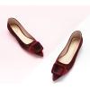 C.Paravano Velvet Flats | Women’s Pointed Toe Shoes | Dressy Flats for Women | Designer Shoes(Velvet Claret-t)
