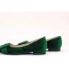 C.Paravano Velvet Flats | Women’s Pointed Toe Shoes | Dressy Flats for Women | Designer Shoes(Velvet Green-t)