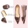 C.Paravano Velvet Flats | Women’s Pointed Toe Shoes | Dressy Flats for Women | Designer Shoes(Velvet Grey-t)