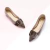 C.Paravano Velvet Flats | Women’s Pointed Toe Shoes | Dressy Flats for Women | Designer Shoes(Velvet Grey-t)