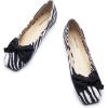 C.Paravano Ballet Flats for Women | Square Toe Flats | Mary Jane Shoes | Designer Shoes for Women(Zebra)