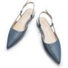 C.Paravano Slingback Flats | Pointed Toe Flats | Slingback Sandals | Women’s Slingback Dress Shoes | Adjustable Buckle Sandals(Blue Flats)
