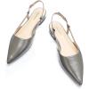 C.Paravano Slingback Flats | Pointed Toe Flats | Slingback Sandals | Women’s Slingback Dress Shoes | Adjustable Buckle Sandals(Grey Flats)