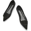 C.Paravano Velvet Flats | Women’s Pointed Toe Shoes | Dressy Flats for Women | Designer Shoes(Velvet Black)