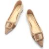 C.Paravano Velvet Flats | Women’s Pointed Toe Shoes | Dressy Flats for Women | Designer Shoes(Velvet Camel)
