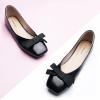 C.Paravano Women’s Flats | Ballet Flats | Leopard Print Shoes | Square Toe | Flats for Women Dressy Comfortable(Black)