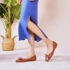 C.Paravano Women’s Flats | Ballet Flats | Leopard Print Shoes | Square Toe | Flats for Women Dressy Comfortable(Brown)
