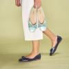 C.Paravano Women’s Flats | Ballet Flats | Leopard Print Shoes | Square Toe | Flats for Women Dressy Comfortable(Light Green)