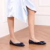 C.Paravano Women’s Flats | Ballet Flats | Leopard Print Shoes | Square Toe | Flats for Women Dressy Comfortable(Navy)
