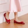 C.Paravano Women’s Flats | Ballet Flats | Leopard Print Shoes | Square Toe | Flats for Women Dressy Comfortable(Red)