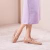 C.Paravano Women’s Mary Jane Shoes | Ballet Flats | Women’s Flats | Square Toe | Flat Shoe | Block Heel(Beige)