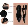 C.Paravano Women’s Pointed Toe Slingback Flats | Comfort Heeled Sandals | Slip-On Flats | Perfect for Casual, Business, Party, Date(Black Flat)