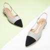 C.Paravano Women’s Pointed Toe Slingback Flats | Comfort Heeled Sandals | Slip-On Flats | Perfect for Casual, Business, Party, Date(Grey Flat)