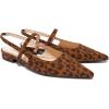 C.Paravano Women’s Pointed Toe Slingback Flats | Comfort Heeled Sandals | Slip-On Flats | Perfect for Casual, Business, Party, Date(Leopard-n Flats)
