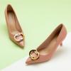 C.Paravano Women’s Pumps | Women Heels Closed Toe | Pumps Shoes Women | Chic Pointed Toe Design | Comfort Heels(Pink E2)