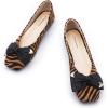 C.Paravano Ballet Flats | Flat Shoes Women | Square Toe Flats | Dress Shoes for Women(Zebra)