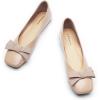 C.Paravano Women’s Flats | Ballet Flats | Leopard Print Shoes | Square Toe | Flats for Women Dressy Comfortable(Beige)