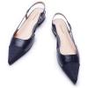 C.Paravano Women’s Pointed Toe Slingback Flats | Comfort Heeled Sandals | Slip-On Flats | Perfect for Casual, Business, Party, Date(Navy Croc Flat)