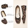 C.Paravano Ballet Flats | Womens Flats | Dressy Flats for Women | Ballet Shoes for Women | Square Toe Flat(Leopard)