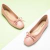 C.Paravano Ballet Flats | Womens Flats | Dressy Flats for Women | Ballet Shoes for Women | Square Toe Flat(Pink)