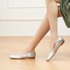 C.Paravano Ballet Flats | Womens Flats | Dressy Flats for Women | Ballet Shoes for Women | Square Toe Flat(Sliver)