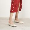 C.Paravano Ballet Flats | Womens Flats | Dressy Flats for Women | Ballet Shoes for Women | Square Toe Flat(White)